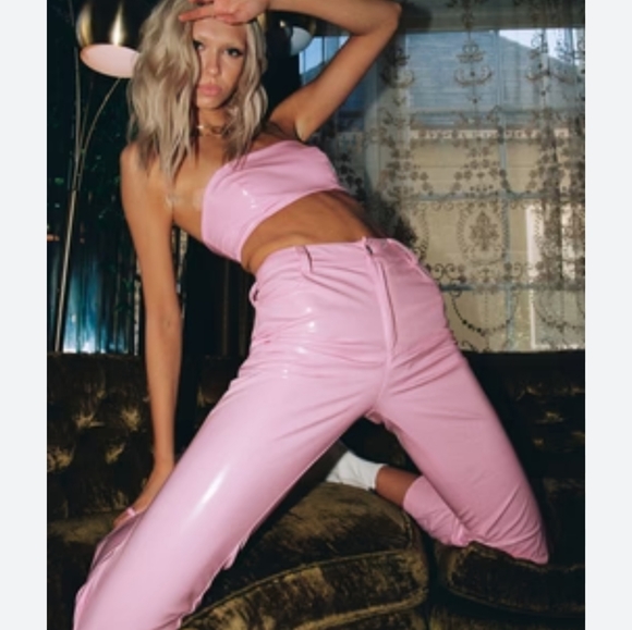 ASOS PU Leather pants NWT - Picture 2 of 11